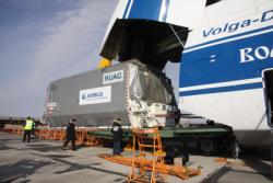 Космические аппараты «Экспресс АМ7» и «Экспресс АМ8» доставлены к месту запуска на «Руслане» «Волга-Днепр»