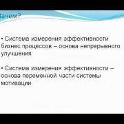 Система измерения эффективности бизнес процесcов